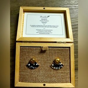 Brackish Earrings ~ HIOTT GUINEA FEATHERS